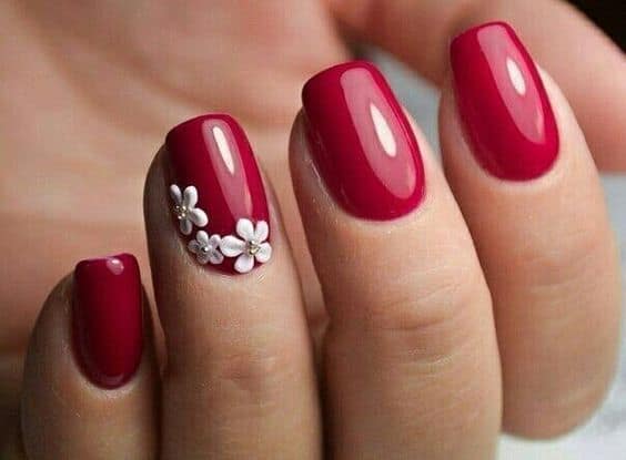 gel unghie rosse