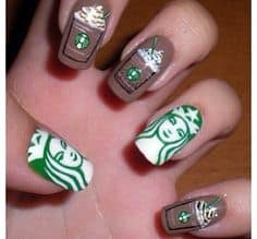 logo nails starbucks