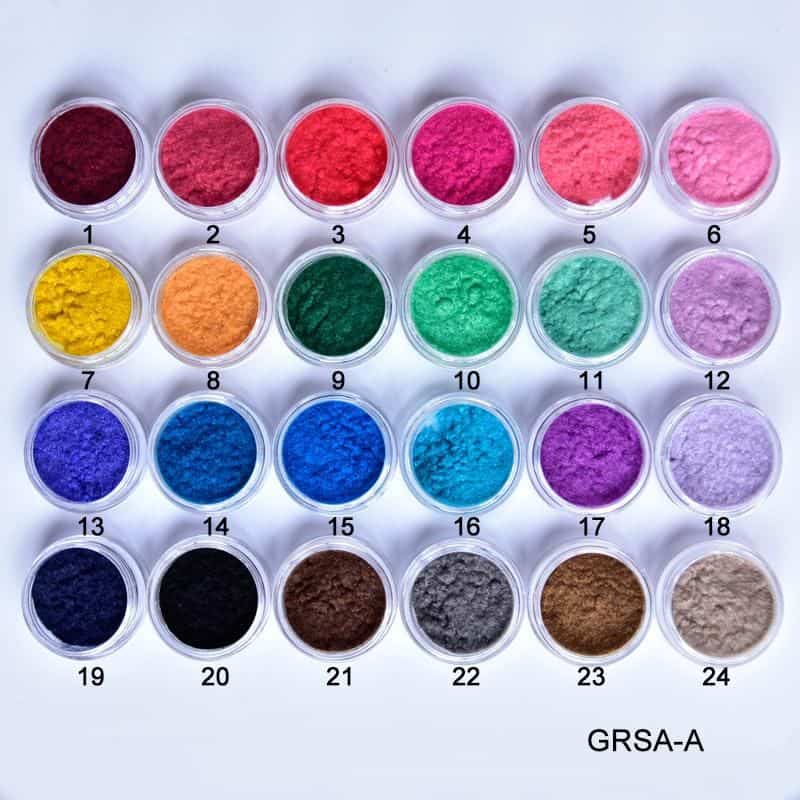 Polvere di Cashmere Nero Decorazione Unghie