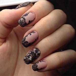 nail art pizzo tutorial